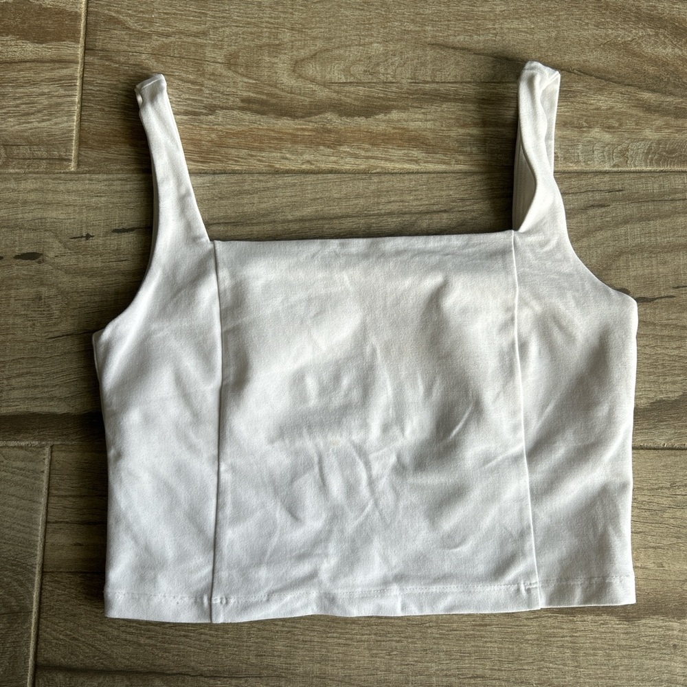 Beyond Yoga White Crop Top